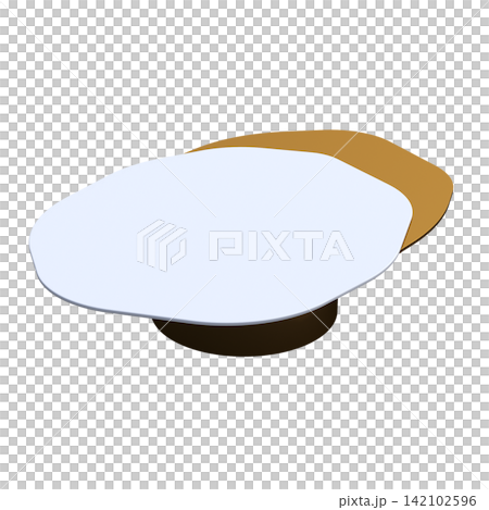 diner table isolated on transparent background, 3D illustration, cg render diner table isolated on transparent background, 3D illustration, cg render 142102596