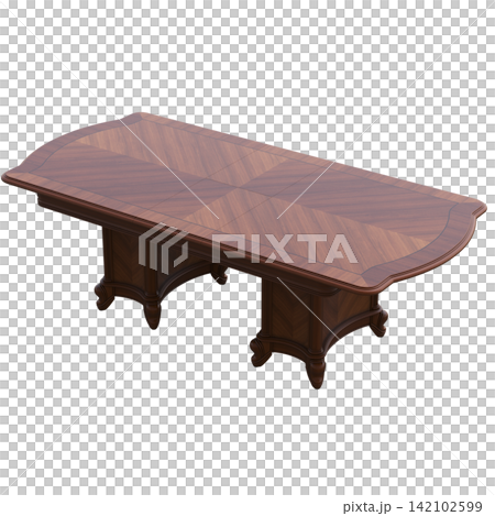 diner table isolated on transparent background, 3D illustration, cg render diner table isolated on transparent background, 3D illustration, cg render 142102599