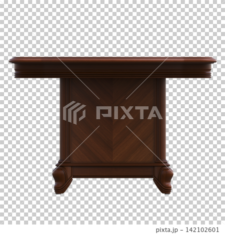 diner table isolated on transparent background, 3D illustration, cg render diner table isolated on transparent background, 3D illustration, cg render 142102601