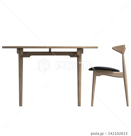 diner table isolated on transparent background, 3D illustration, cg render diner table isolated on transparent background, 3D illustration, cg render 142102615