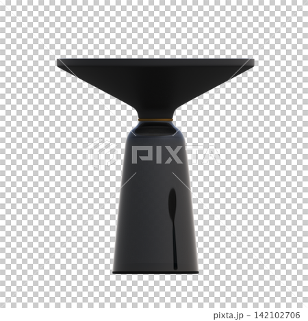 coffee table isolated on transparent background, 3D illustration, cg render 142102706