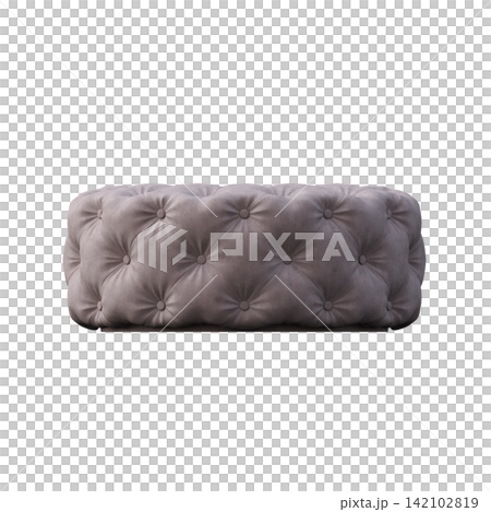 soft pouf isolate on a transparent background, interior furniture, 3D illustration, cg render soft pouf isolate on a transparent background, interior furniture, 3D illustration, cg render 142102819