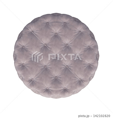 soft pouf isolate on a transparent background, interior furniture, 3D illustration, cg render soft pouf isolate on a transparent background, interior furniture, 3D illustration, cg render 142102820
