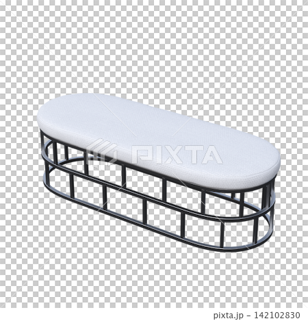 soft pouf isolate on a transparent background, interior furniture, 3D illustration, cg render soft pouf isolate on a transparent background, interior furniture, 3D illustration, cg render 142102830