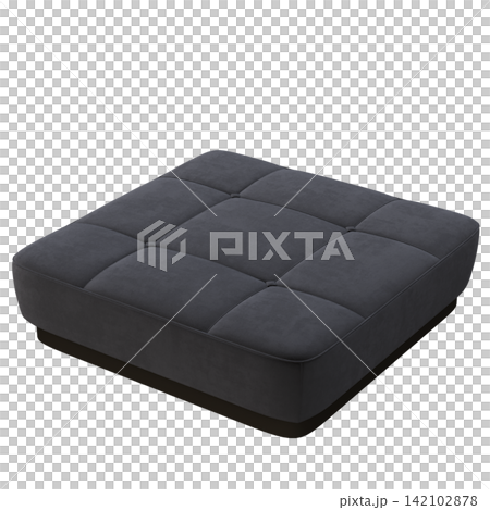 soft pouf isolate on a transparent background, interior furniture, 3D illustration, cg render soft pouf isolate on a transparent background, interior furniture, 3D illustration, cg render 142102878