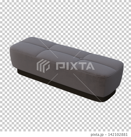 soft pouf isolate on a transparent background, interior furniture, 3D illustration, cg render soft pouf isolate on a transparent background, interior furniture, 3D illustration, cg render 142102881