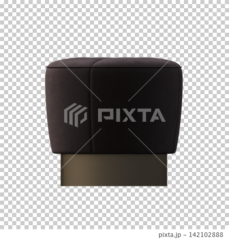 soft pouf isolate on a transparent background, interior furniture, 3D illustration, cg render soft pouf isolate on a transparent background, interior furniture, 3D illustration, cg render 142102888