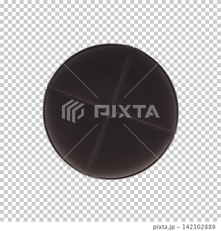 soft pouf isolate on a transparent background, interior furniture, 3D illustration, cg render soft pouf isolate on a transparent background, interior furniture, 3D illustration, cg render 142102889