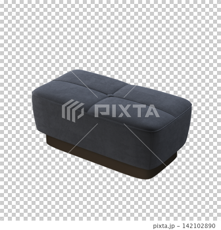 soft pouf isolate on a transparent background, interior furniture, 3D illustration, cg render soft pouf isolate on a transparent background, interior furniture, 3D illustration, cg render 142102890