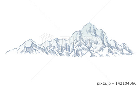 Mountain climbing route to top rock with red flag on peak. Business journey path in progress, way to success or concept of goal. Vector illustration Mountain climbing route to top rock with red flag on peak. Business journey path in progress, way to success or concept of goal. Vector illustration 142104066