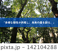 多様な個性が共鳴し未来の森を創るの素材 142104288
