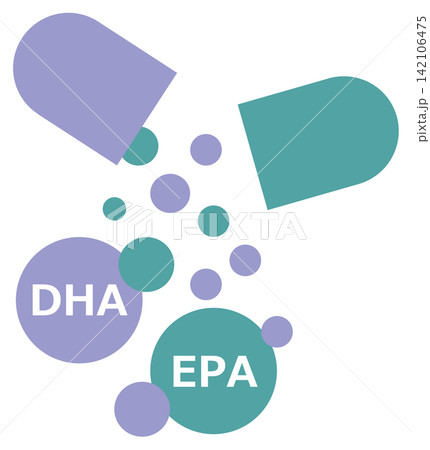健康補助食品のEPAとDHAを含むサプリメントのカプセル 健康補助食品のEPAとDHAを含むサプリメントのカプセル 142106475
