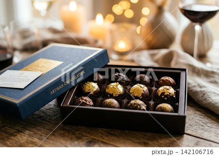 a box of chocolates and cookies in a box a box of chocolates and cookies in a box 142106716