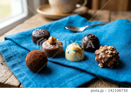 a box of chocolates and cookies in a box a box of chocolates and cookies in a box 142106730