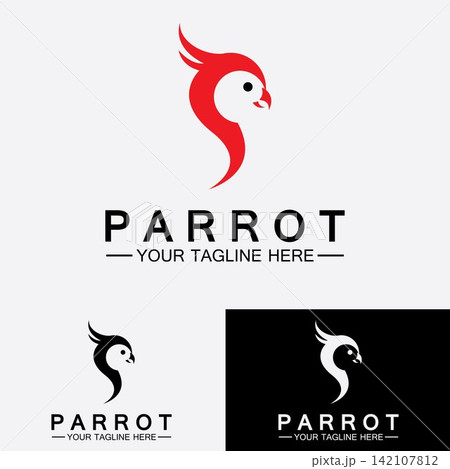 Parrot Logo Design Vector Template Parrot Logo Design Vector Template 142107812