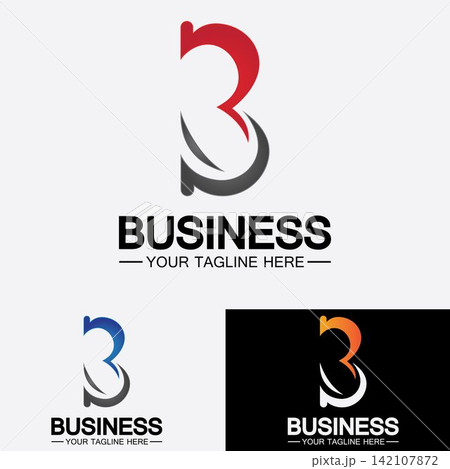 Abstract letter b logo vector. B logo symbol icon design template. 142107872