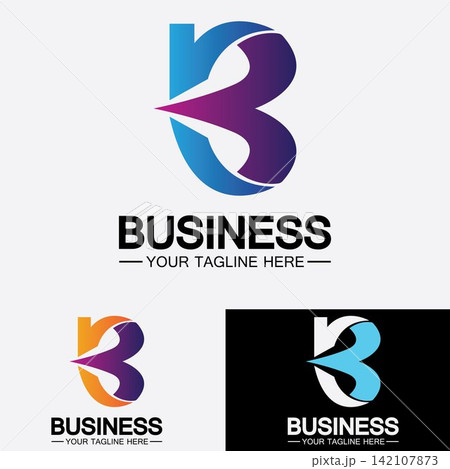 Abstract letter b logo vector. B logo symbol icon design template. Abstract letter b logo vector. B logo symbol icon design template. 142107873