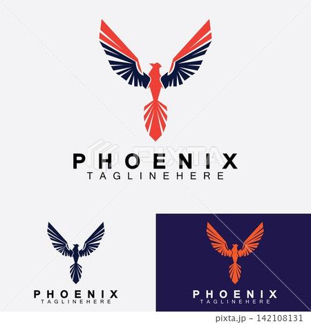 Phoenix logo Vector Illustration Design Template Phoenix logo Vector Illustration Design Template 142108131