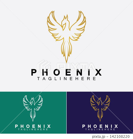 Phoenix logo Vector Illustration Design Template Phoenix logo Vector Illustration Design Template 142108220