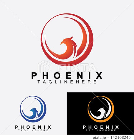 Phoenix logo Vector Illustration Design Template 142108240