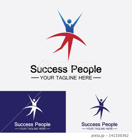 Success People Logo Vector  Design Template 142108362