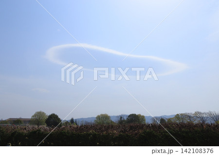 レンズ雲（宮城県角田市） 142108376