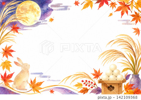 秋の紅葉とすすき 秋の紅葉とすすき 142109368
