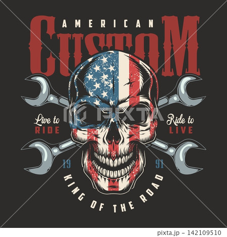 American bike community sticker colorful 142109510