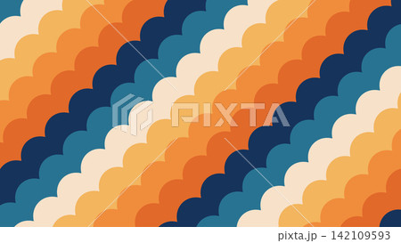 70s wavy clouds retro groovy summer pattern background 70s wavy clouds retro groovy summer pattern background 142109593