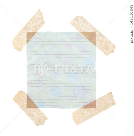 Blank note paper attached with adhesive tape, isolated on transparent background. Clean paper mockup for reminders, messages, to-do lists, office, school and creative design projects Blank note paper attached with adhesive tape, isolated on transparent background. Clean paper mockup for reminders, messages, to-do lists, office, school and creative design projects 142110845