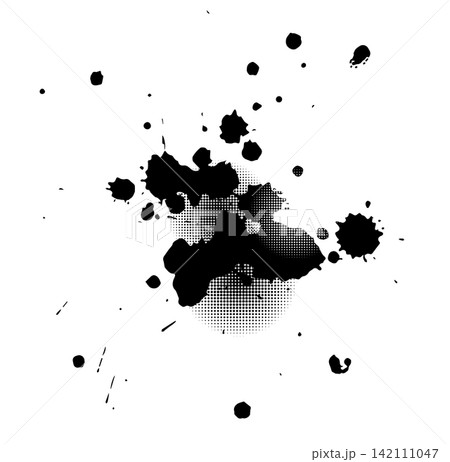 Splatter Paint Texture . Black Spray Blot of Ink. Place illustration Over any Object to Create Grungy Effect . hand drawn. Not AI, Vector Splatter Paint Texture . Black Spray Blot of Ink. Place illustration Over any Object to Create Grungy Effect . hand drawn. Not AI, Vector 142111047