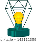 Decorative table lamp for interior design vector 142111359