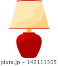 Vintage table lamp vector flat icon illustration 142111365