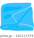 Folded textile soft neat sheet cover vector icon 142111374