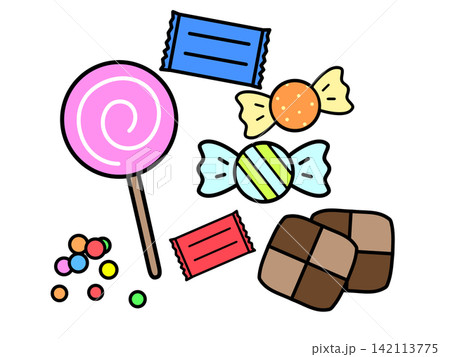 お菓子のイラスト お菓子のイラスト 142113775