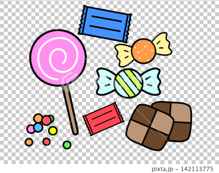 お菓子のイラスト お菓子のイラスト 142113775