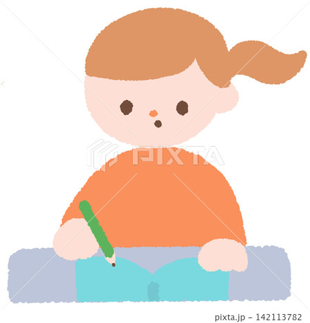 勉強する子どものイラスト 142113782
