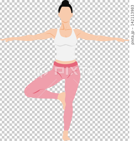Illustration of a yoga woman Illustration of a yoga woman 142113983