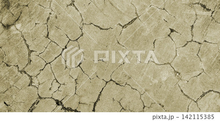 Concrete surface with interconnected cracks. Concrete surface with interconnected cracks. 142115385