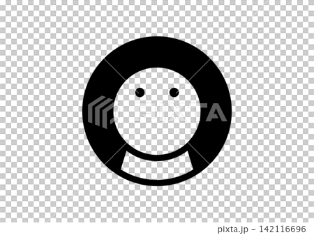 Two simple and cute round, human-shaped icons looking upwards. Two simple and cute round, human-shaped icons looking upwards. 142116696