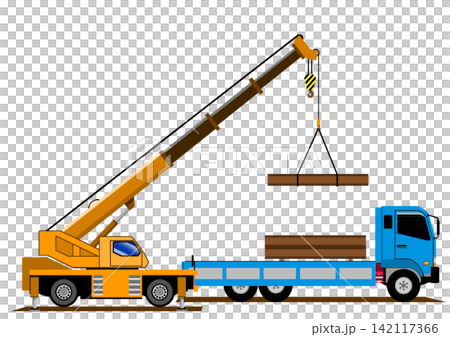 Crane and truck set Crane and truck set 142117366
