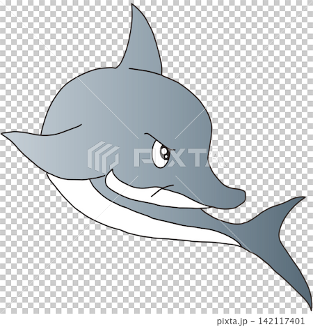 Hand-drawn animal illustration ☆ Dolphin Hand-drawn animal illustration ☆ Dolphin 142117401