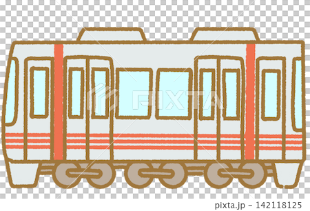 Simple and cute hand-drawn train icon illustrations; car illustrations that can be used as illustrations. Simple and cute hand-drawn train icon illustrations; car illustrations that can be used as illustrations. 142118125