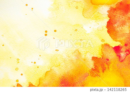 Autumn abstract watercolor background for web banners design 142118265