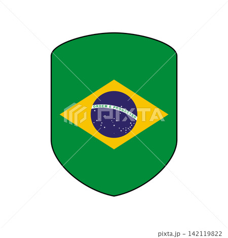 Flag of Brazil design templates simple and modern concept 142119822