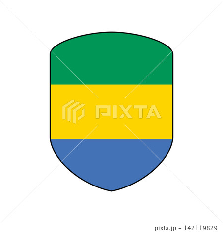 Flag of Gabon design templates simple and modern concept Flag of Gabon design templates simple and modern concept 142119829