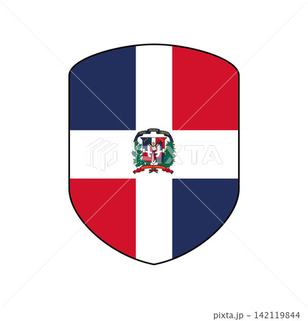 Flag of Dominican Republic design templates simple and modern concept 142119844