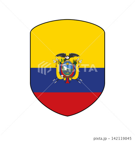 Flag of Ecuador design templates simple and modern concept 142119845