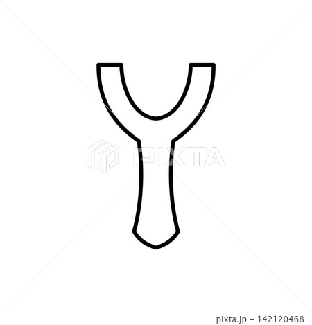 Hunting slingshot icon frame vector design templates simple and modern concept Hunting slingshot icon frame vector design templates simple and modern concept 142120468