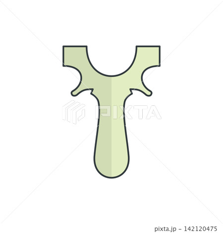 Hunting slingshot icon frame vector design templates simple and modern concept Hunting slingshot icon frame vector design templates simple and modern concept 142120475